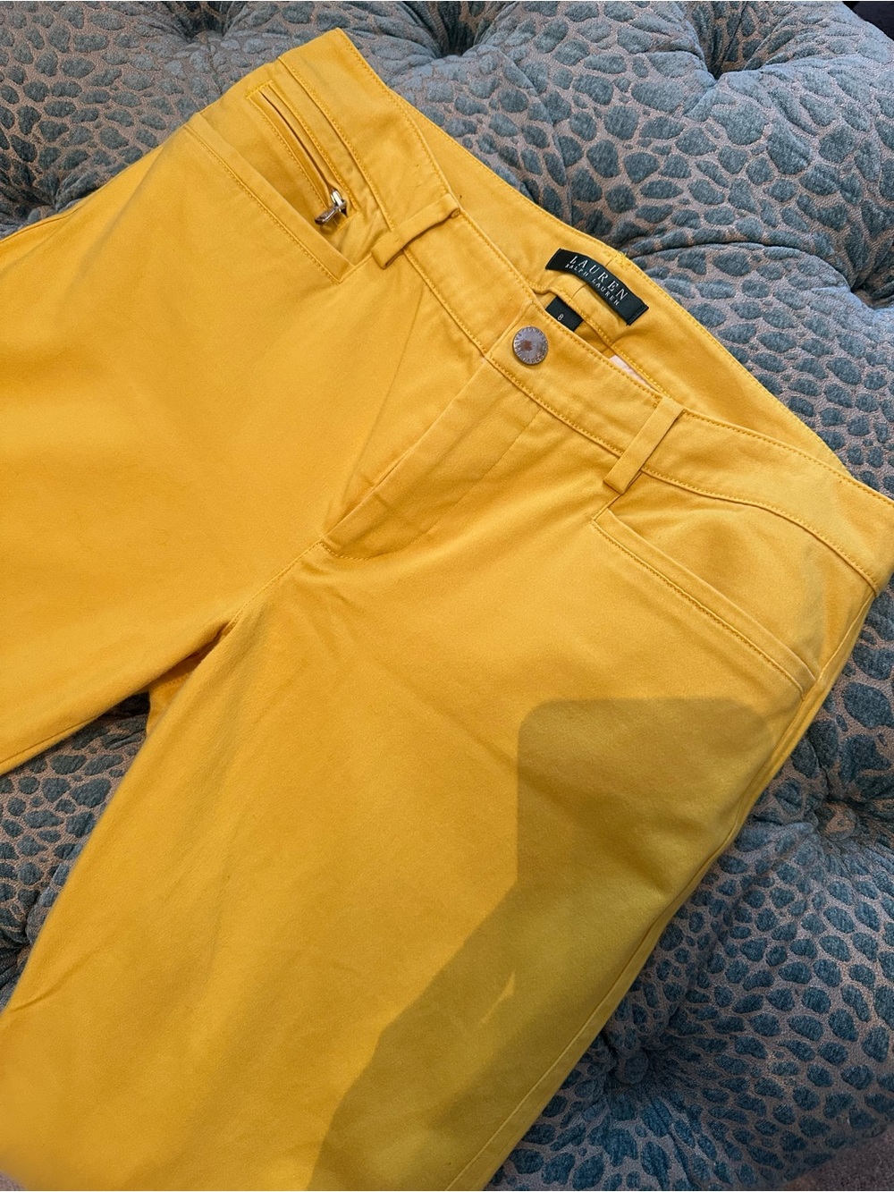 Ralph Lauren Women’s Mustard Yellow Chino Pants | 8